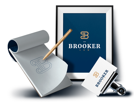 Brooker Law Firm Logo Design by Designbro