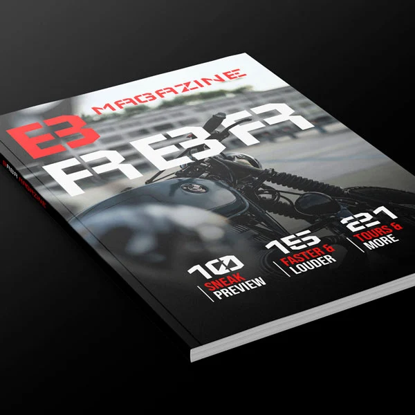 E3 Magazine Cover Design