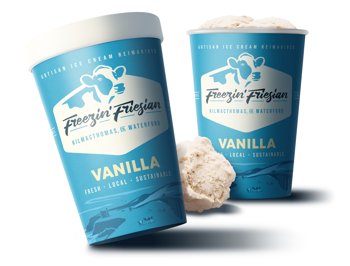 Freezin Friesian Packaging Design