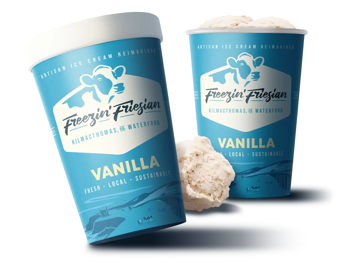 Freezin Friesian Packaging Design