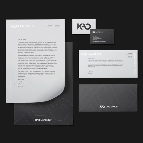 Brand Identity Design for Kao Law Group
