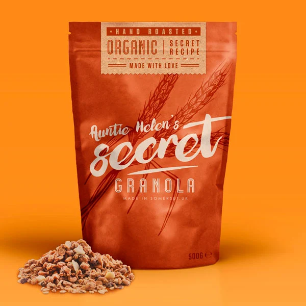 Secret Granola Food Packaging Design