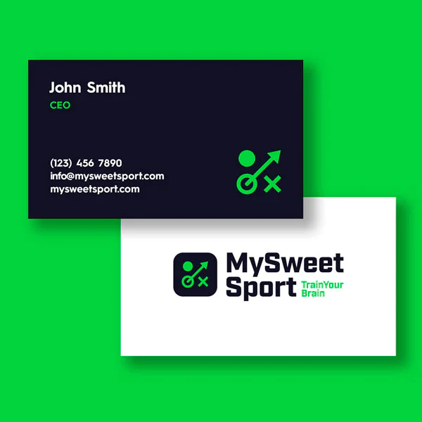 My Sweet Sport Business Card Design