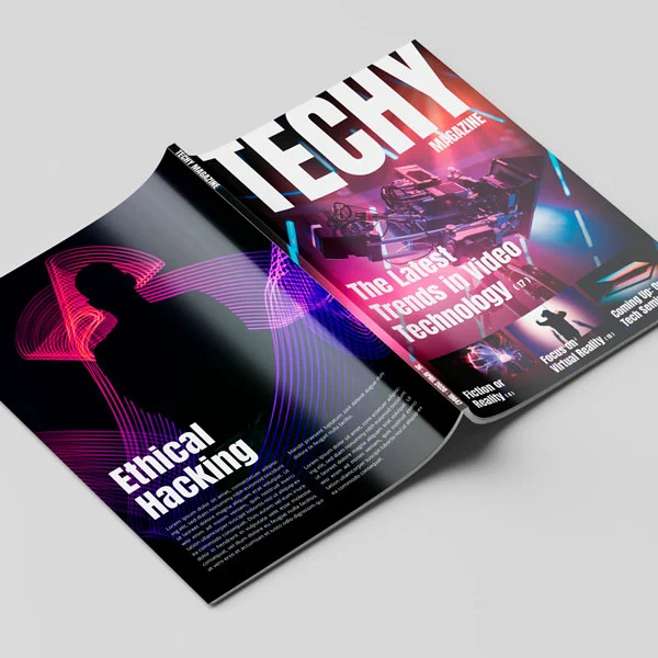 Techy Magazine Cover Design