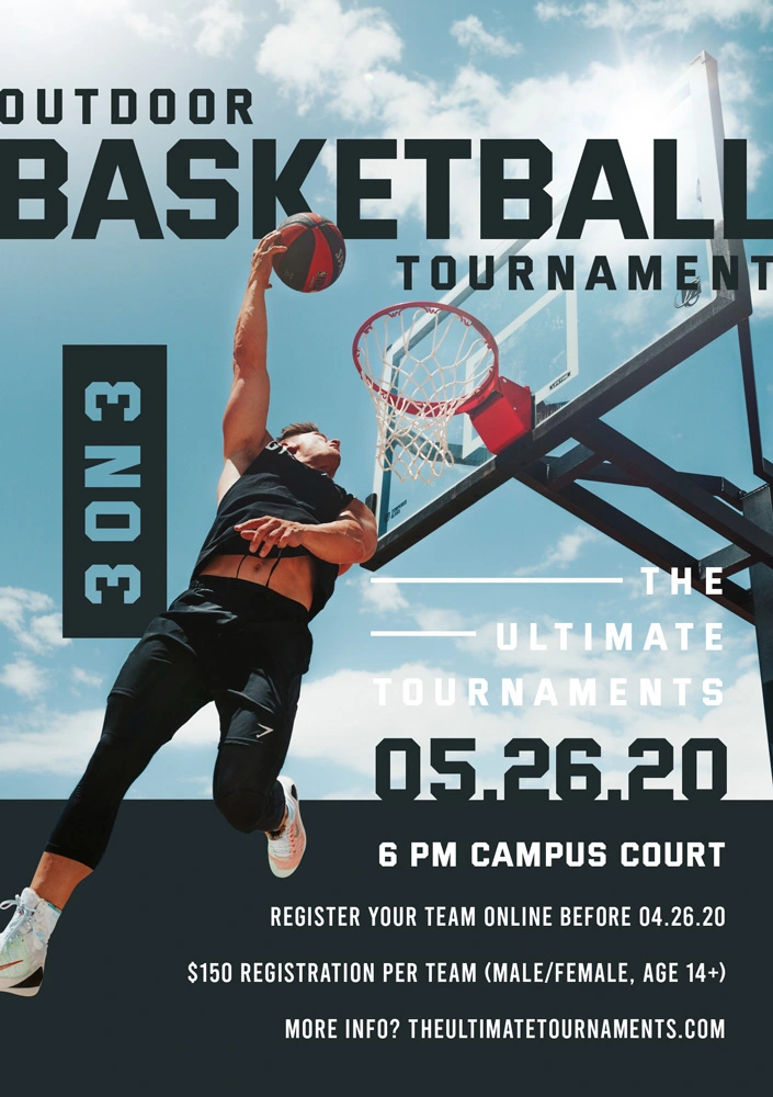 Outdoor and Indoor Sports Tournament Poster Design