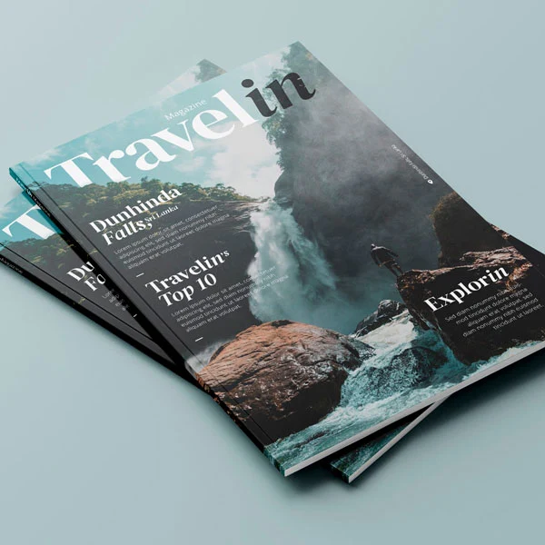 Travel In Magazine Cover Design
